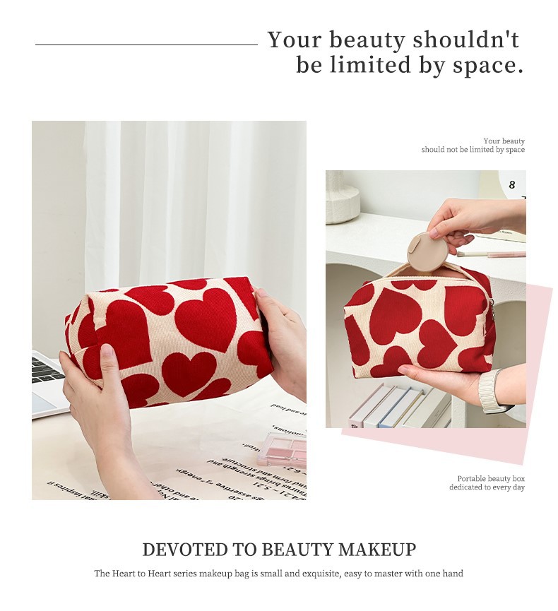 Romantic love octagonal cosmetic bag-5 Romantic love octagonal cosmetic bag-5