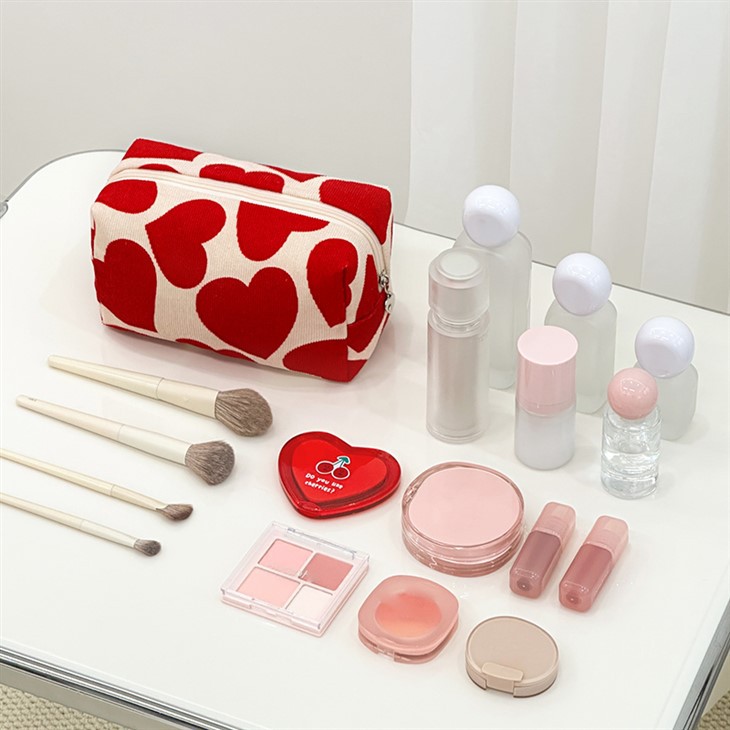 Romantic love octagonal cosmetic bag-7